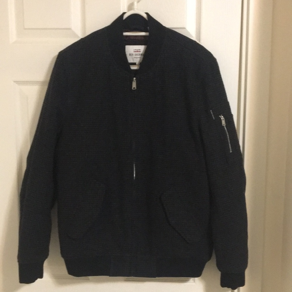 Ben Sherman Black Bomber Jacket Size M